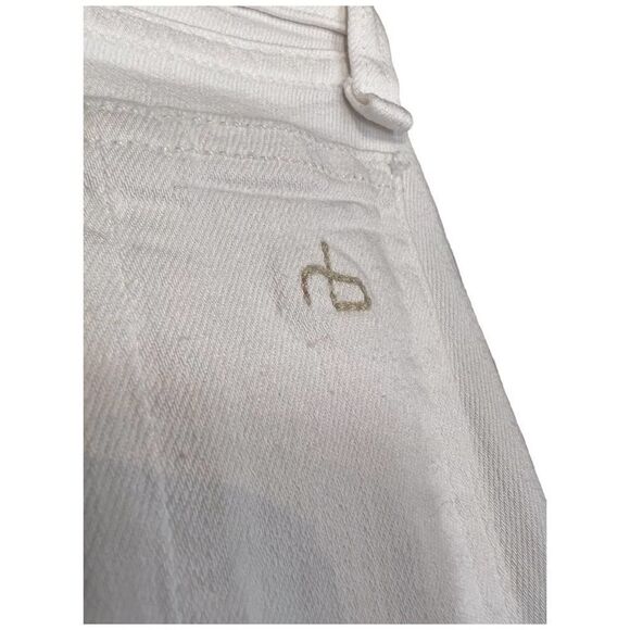 Rag & Bone Bright White Crop Flare Jeans - Picture 8 of 11